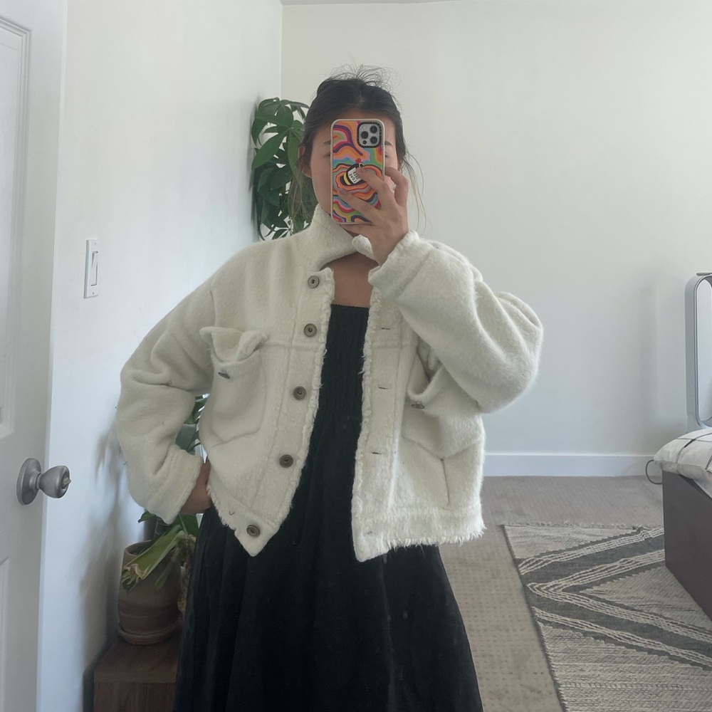 Cozy distressed jacket